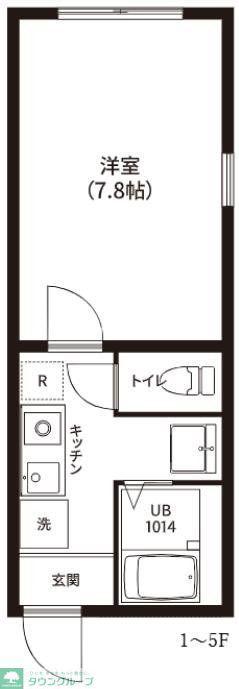 レピュア亀戸レジデンス(1K/5階)の間取り写真