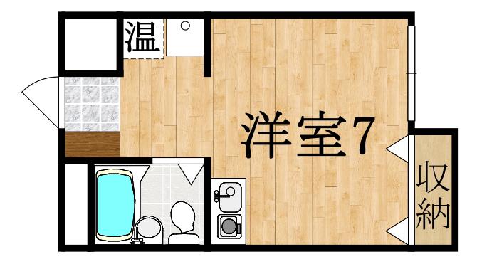 寿ビル(ワンルーム/3階)の間取り写真