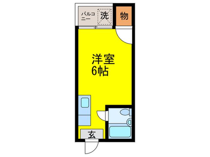 メゾンHANA針中野(ワンルーム/3階)の間取り写真