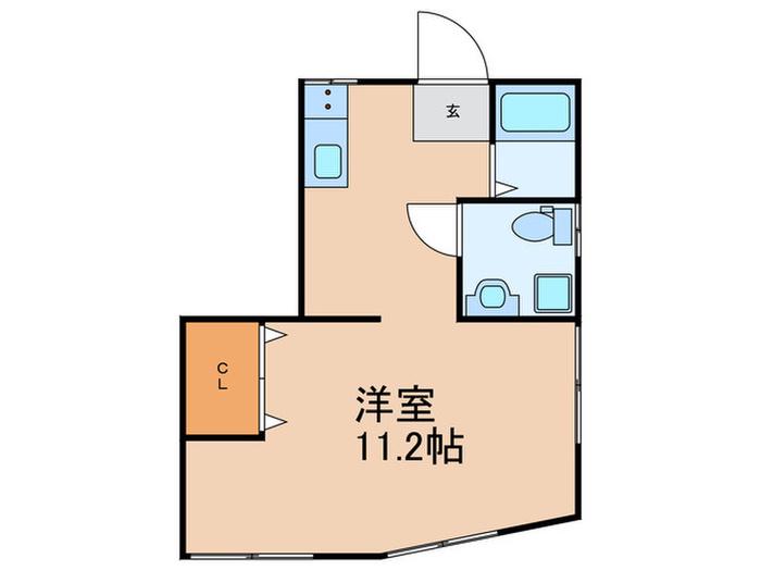 ラモーナ ハイツ(ワンルーム/1階)の間取り写真