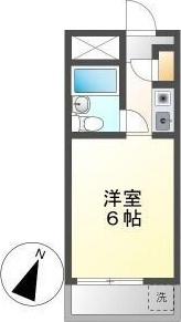パルティーレ神宮南(1K/3階)の間取り写真