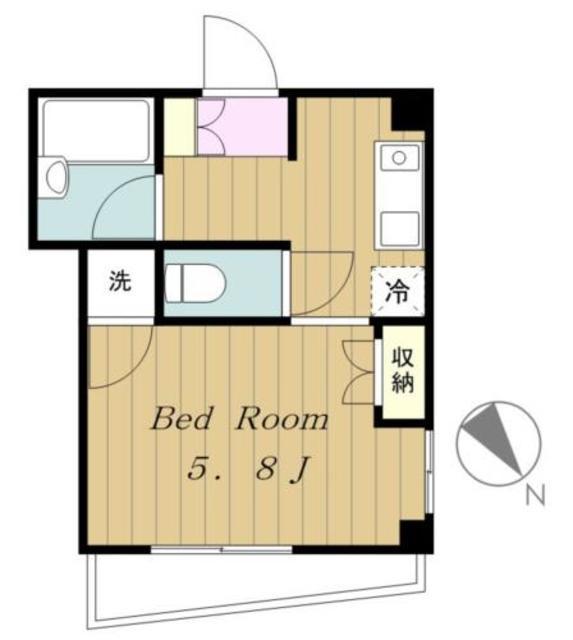 エミネンス小山(1K/4階)の間取り写真