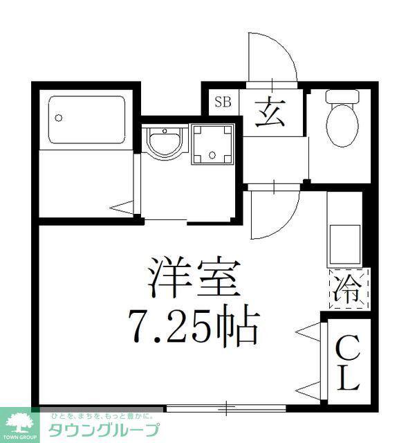 アルページュII(ワンルーム/2階)の間取り写真