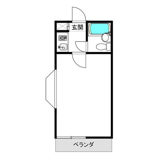 武里アネックス(ワンルーム/2階)の間取り写真
