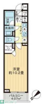 グランスイート日本橋エイペックス(1K/7階)の間取り写真