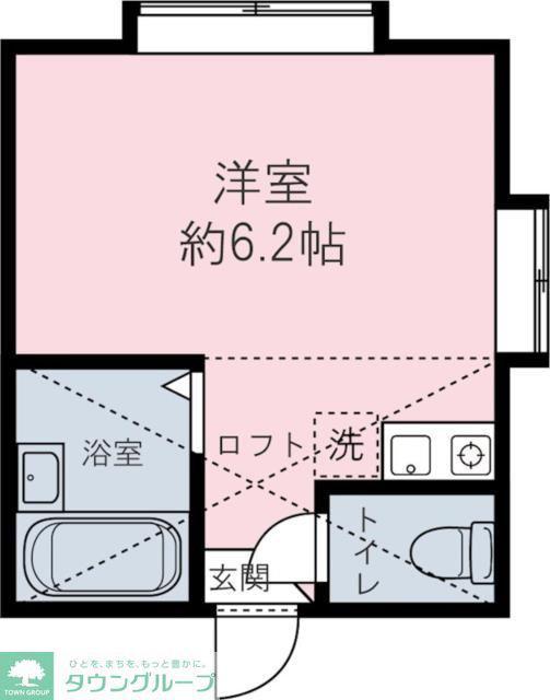 シャトレKAMIYAII(ワンルーム/1階)の間取り写真