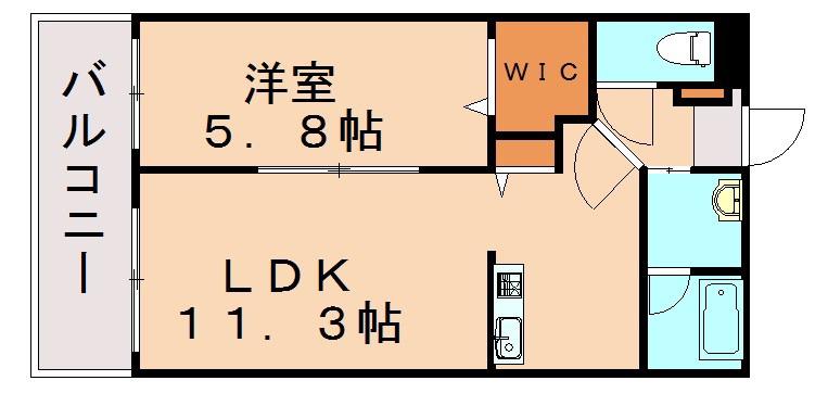 エスカーザ(1LDK/3階)の間取り写真