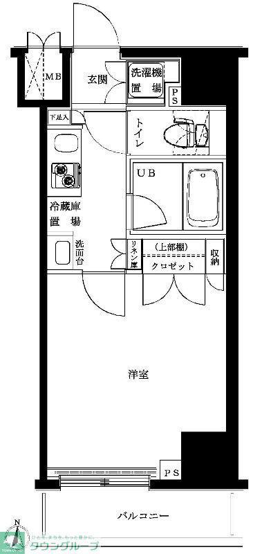 ルーブル板橋区役所前(1K/14階)の間取り写真