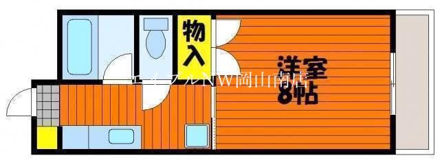 アークハイツ富田町(1K/5階)の間取り写真