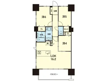 レクシア帯山レガリオ(3LDK/5階)の間取り写真