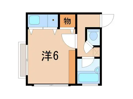 メゾンさくら(ワンルーム/1階)の間取り写真