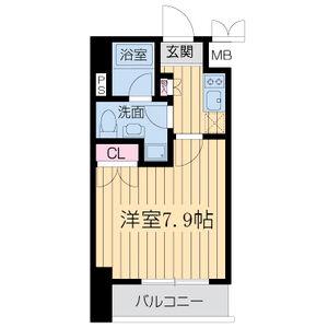 セイワパレス丸の内駅前プレミア(1K/13階)の間取り写真