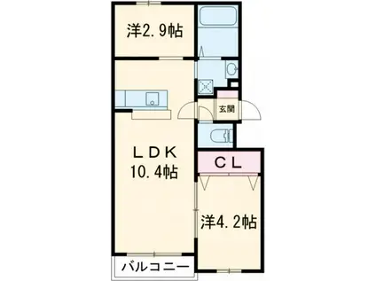 LIFEFIELDみやま(1SLDK/3階)の間取り写真