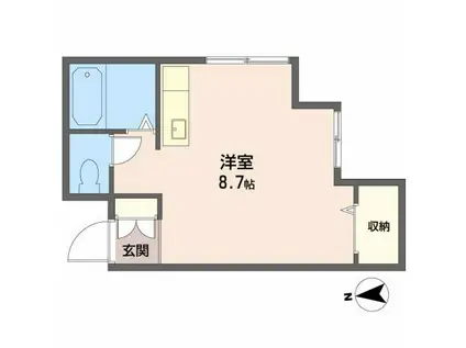 宮町5 小嶋店舗 2F(ワンルーム/2階)の間取り写真