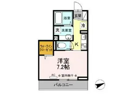 プレシャス富士見(1K/3階)の間取り写真