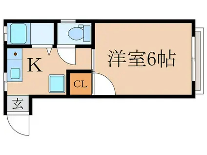 ひいらぎハウス(1K/1階)の間取り写真