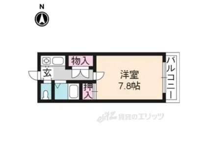 木全マンション(1K/3階)の間取り写真