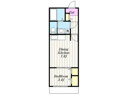 サンシャイン-39(1DK/1階)の間取り写真