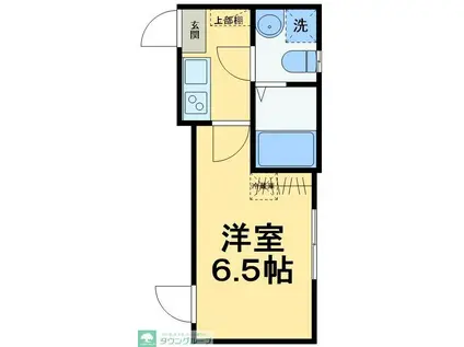 ブラントン梅島(1K/3階)の間取り写真