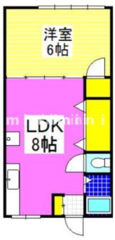 第31清水ハイツ(1LDK/2階)の間取り写真