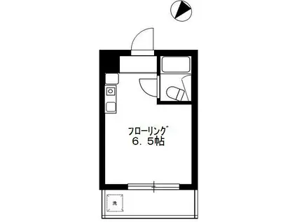 シティコーポ東山(ワンルーム/1階)の間取り写真