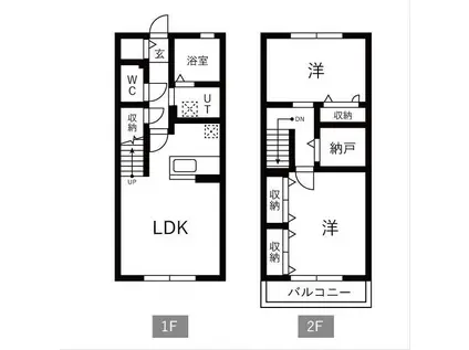 セゾンフローラ(2SLDK/1階)の間取り写真