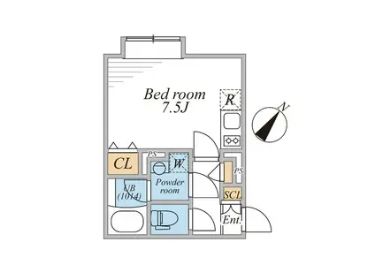 LEGALAND初台(ワンルーム/2階)の間取り写真