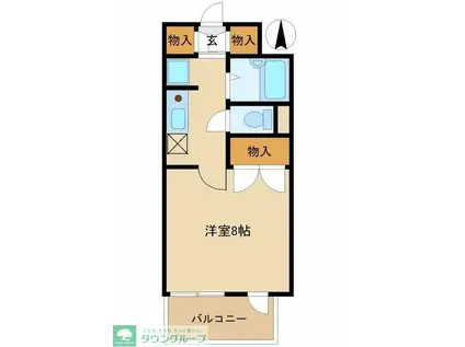 石井マンション(1K/3階)の間取り写真