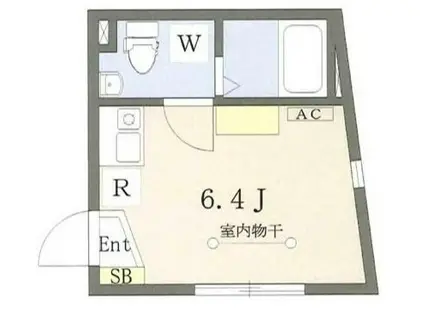 DーBASE北千住(ワンルーム/3階)の間取り写真