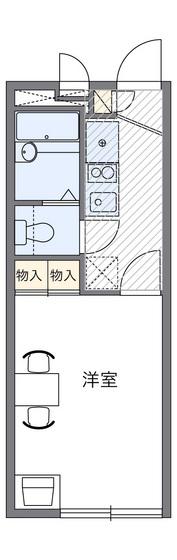 レオパレス祇園(1K/3階)の間取り写真
