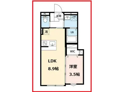 ロボットホーム三ノ輪(1LDK/1階)の間取り写真