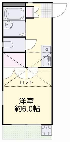 POSISTRY(1K/1階)の間取り写真