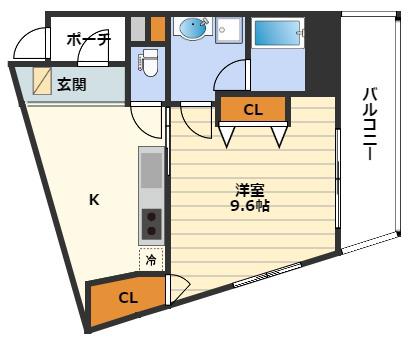 ラムアンドエヌエンタープライズ(ワンルーム/5階)の間取り写真
