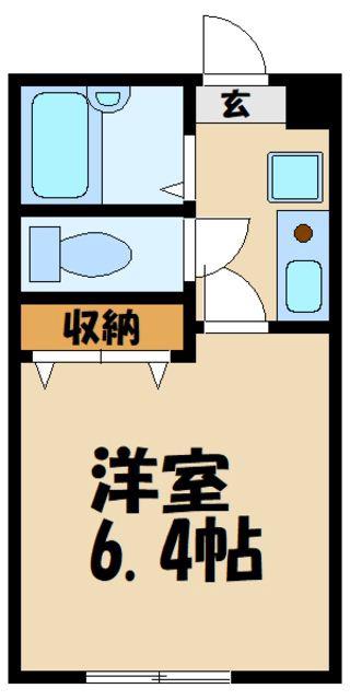 ラズベリー共和(1K/1階)の間取り写真