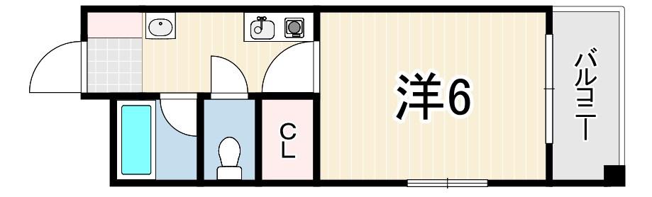パレイシャル神戸 1(1K/1階)の間取り写真