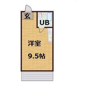 メゾンダイケー(ワンルーム/4階)の間取り写真