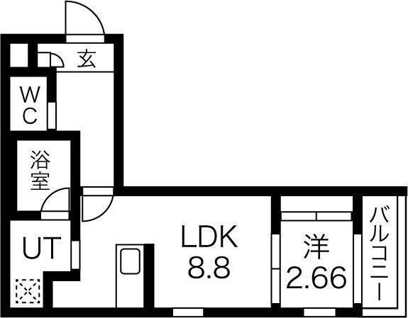 OHKI大曽根(1LDK/3階)の間取り写真