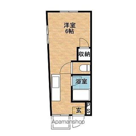 メゾンM・H(ワンルーム/4階)の間取り写真