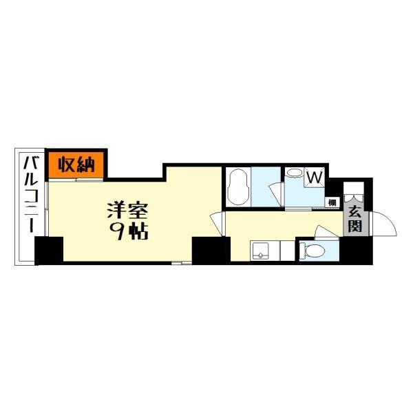 レーベンパルク(1K/3階)の間取り写真