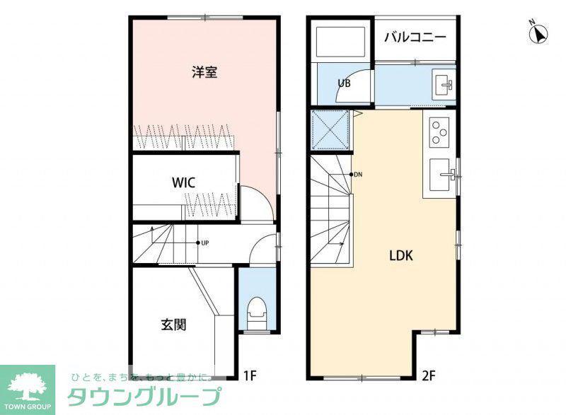 トレフル日野(1LDK/1階)の間取り写真