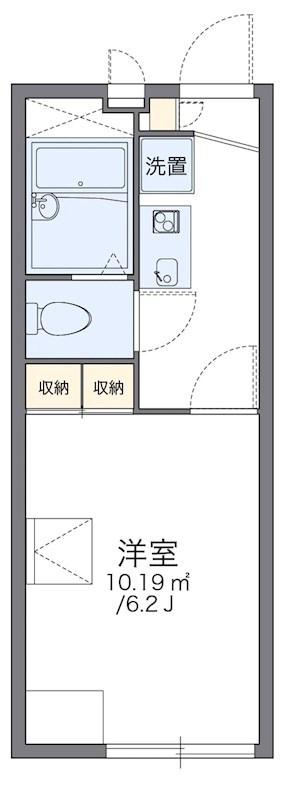 レオパレスT H藤棚(1K/2階)の間取り写真