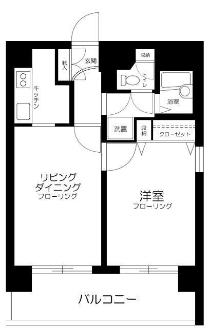 ア・ヴェーラ並木(1LDK/5階)の間取り写真