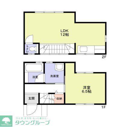 パインヴィレッジ(1LDK/1階)の間取り写真