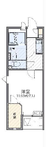 レオネクストコラッジョ(1K/2階)の間取り写真
