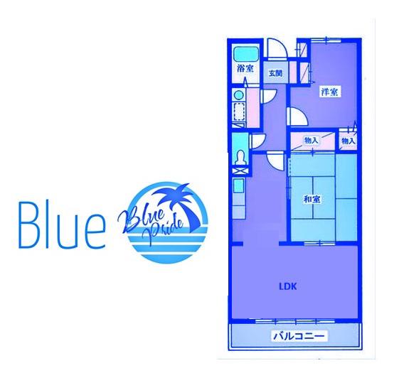 プレミオ横浜(2LDK/1階)の間取り写真