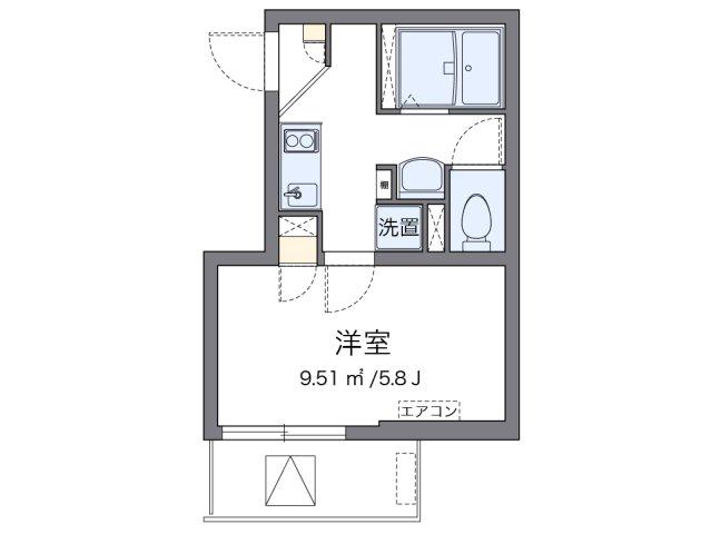 クレイノKOMOHANA(1K/3階)の間取り写真