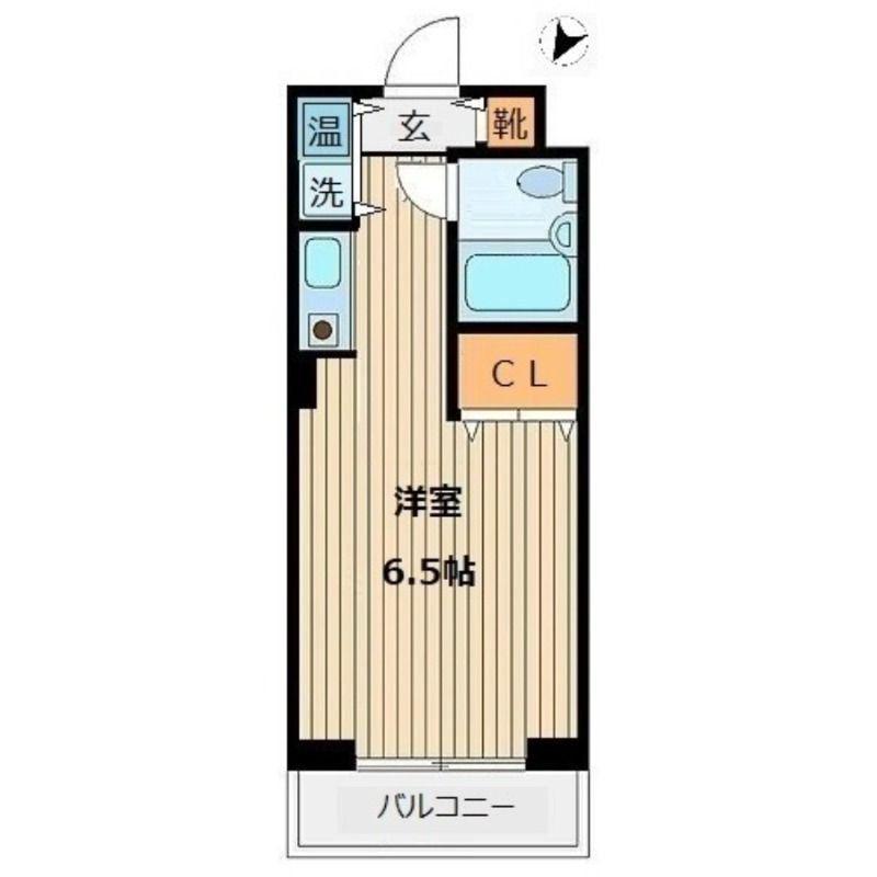 ヴィラリッツ鶴見中央(1K/7階)の間取り写真