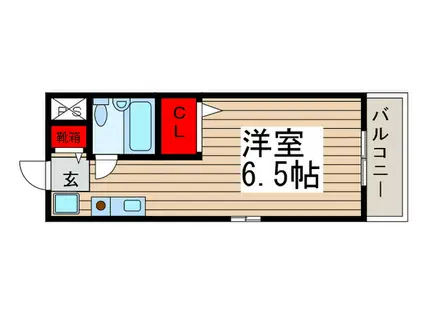 サンハイツ習志野(ワンルーム/4階)の間取り写真