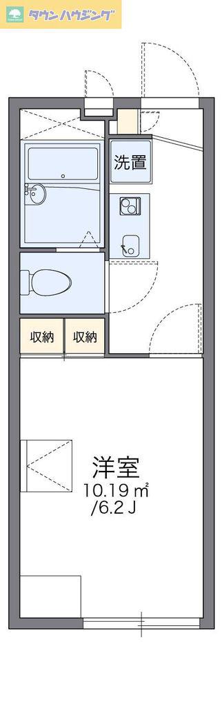 レオパレスヴィエント(1K/2階)の間取り写真