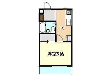 ホワイトメゾン21(1K/1階)の間取り写真